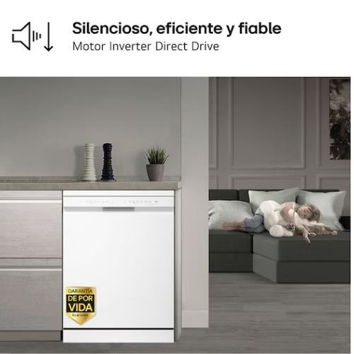 LAVAVAJILLAS LG DF273FW IND BL 60CM A